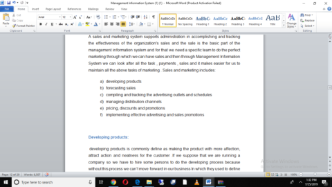 Management Information Systems MIS Strategic Business Architecture Diagram